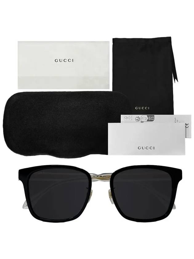 Asian fit square men s sunglasses GG0563SKN 001 - GUCCI - BALAAN 10