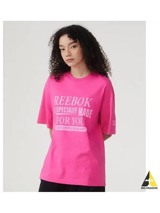 Vector93 Archive Slogan T Shirt Pink - REEBOK - BALAAN 1