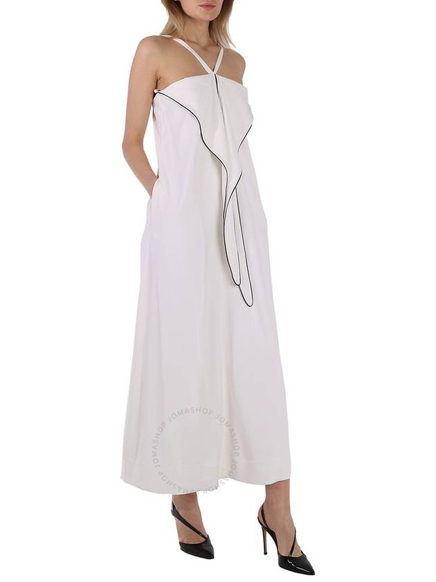 Women's Stretch Jersey Long Dress White - BURBERRY - BALAAN 3