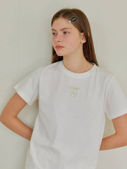 ANC EMBROIDERY LOGO TEE WHITE - ANOETIC - BALAAN 2