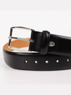 IKALOOK ITALY Simple Leather Black Suit Belt BE106 - IKALOOOK - BALAAN 4