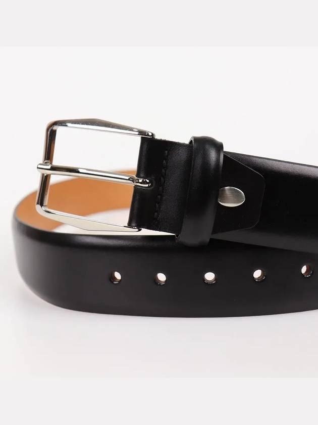 IKALOOK ITALY Simple Leather Black Suit Belt BE106 - IKALOOOK - BALAAN 4