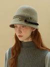 Frill Cloche Beige - BROWN HAT - BALAAN 2