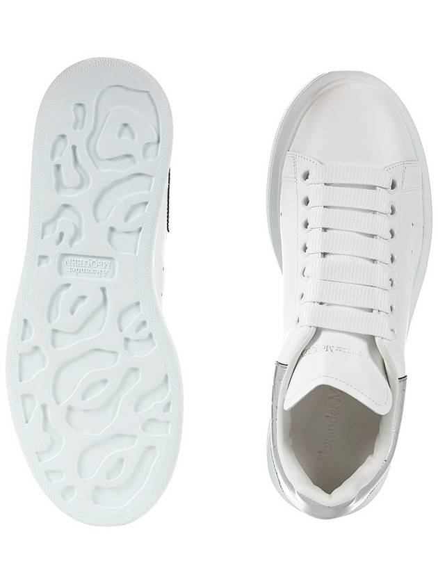 Women's Oversole Crocodile Low Top Sneakers White - ALEXANDER MCQUEEN - BALAAN 7