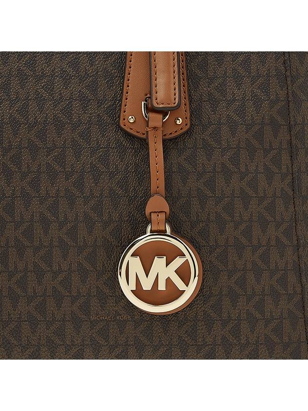 Voyager Medium Logo Shoulder Bag Brown - MICHAEL KORS - BALAAN 9