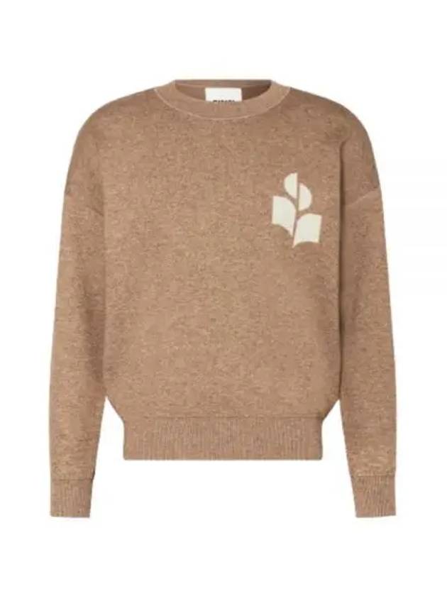 Atlee Logo Knit Top Beige - ISABEL MARANT - BALAAN 2