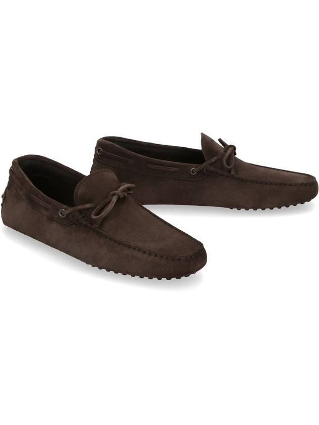 Men's Gommino Suede Driving Shoes Brown - TOD'S - BALAAN 4