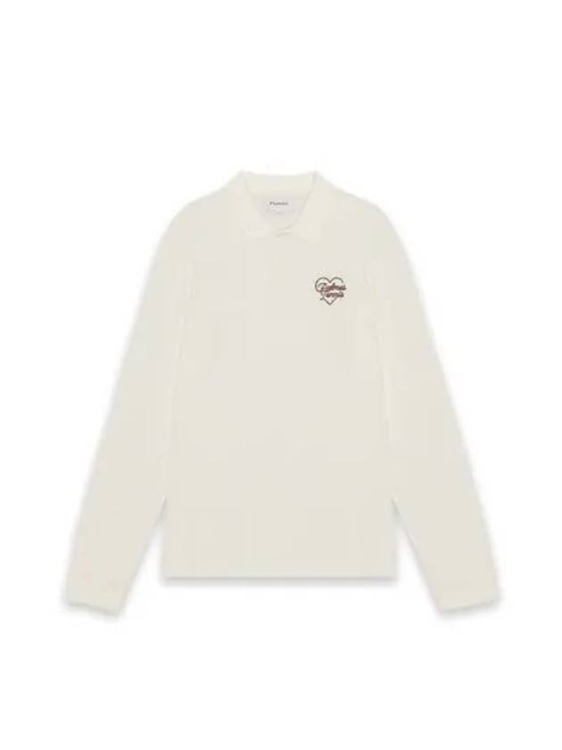 Heart long sleeve polo OFFWHITE off white - PALMES - BALAAN 1