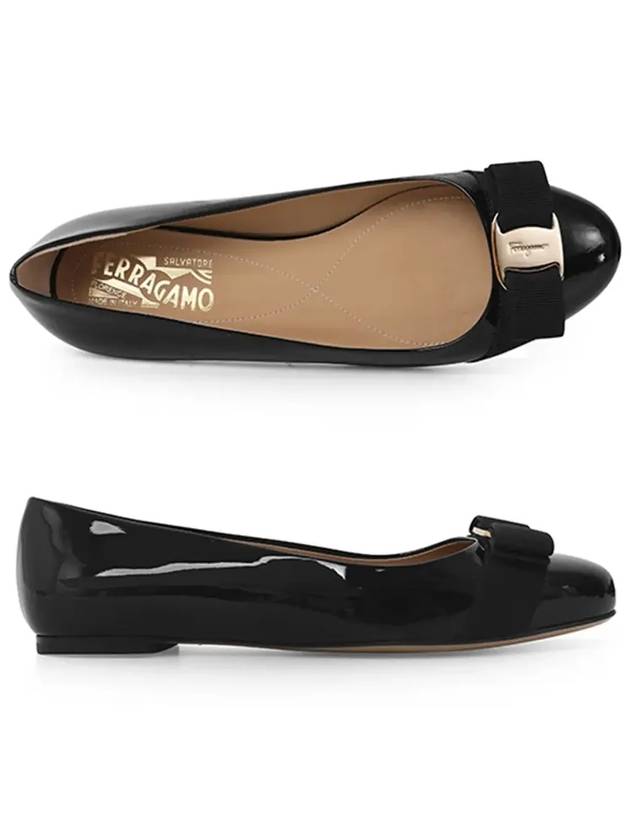 Women’s Varina Bellet Flats Black - SALVATORE FERRAGAMO - BALAAN 6