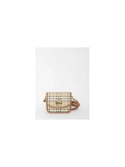 Elizabeth Check Pattern Small Cross Bag Beige - BURBERRY - BALAAN 2