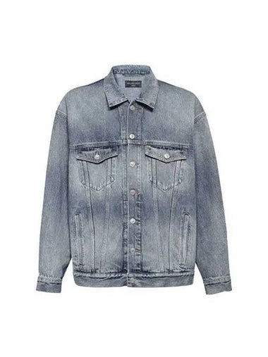 Denim jacket over indigo - BALENCIAGA - BALAAN 1