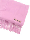 Fringe Wool Scarf Skinny Cotton Candle Pink CA0218 - ACNE STUDIOS - BALAAN 2