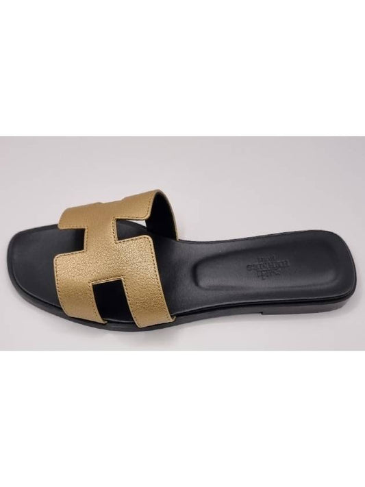 Oran sandals gold - HERMES - BALAAN 1