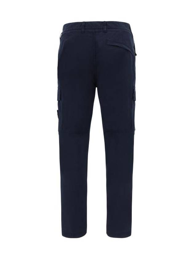 Compass Badge Gabardine Cargo Straight Pants Navy - STONE ISLAND - BALAAN 3