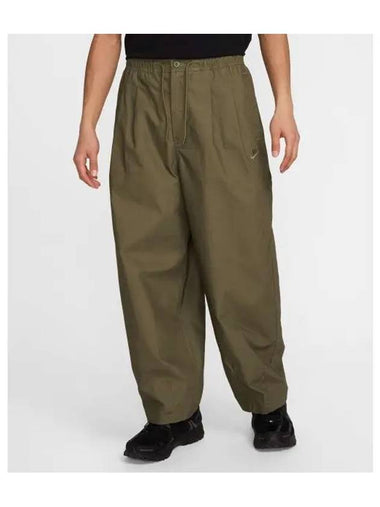 Club Balloon Wide Pants Medium Olive - NIKE - BALAAN 1