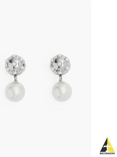 Pearl Dot Drop Earrings WhiteSilver MBECS24003WHX - MARC JACOBS - BALAAN 1