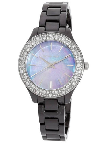 Michael Kors Liliane Quartz Crystal Black Dial Ladies Watch MK4650 - MICHAEL KORS - BALAAN 1