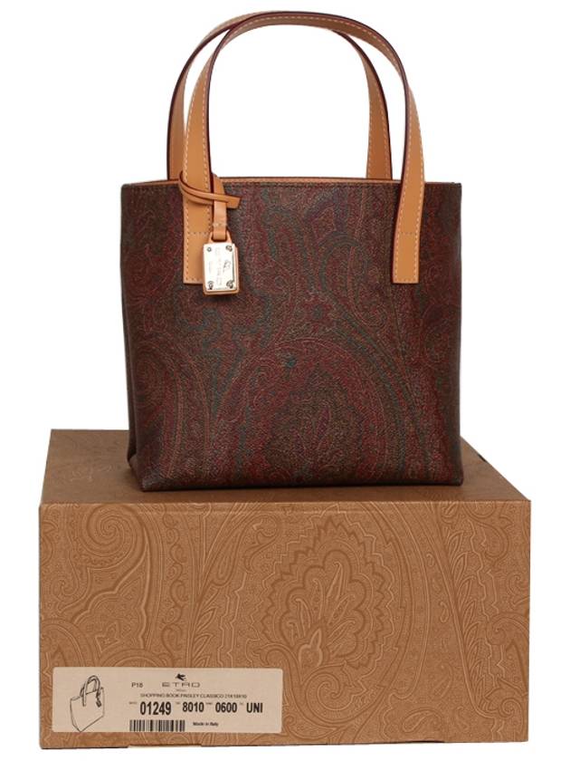 paisley mini tote bag brown - ETRO - BALAAN 6