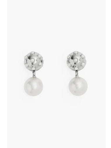 Pearl Dot Drop Earrings WhiteSilver MBECS24003WHX - MARC JACOBS - BALAAN 1