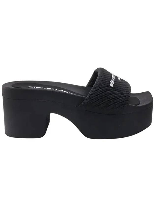 Aw Platform Slide Nylon Slippers Black - ALEXANDER WANG - BALAAN 1