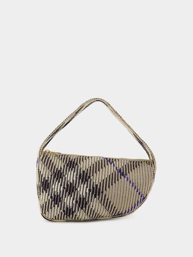 Check Knit Mini Tote Bag Lichen - BURBERRY - BALAAN 2