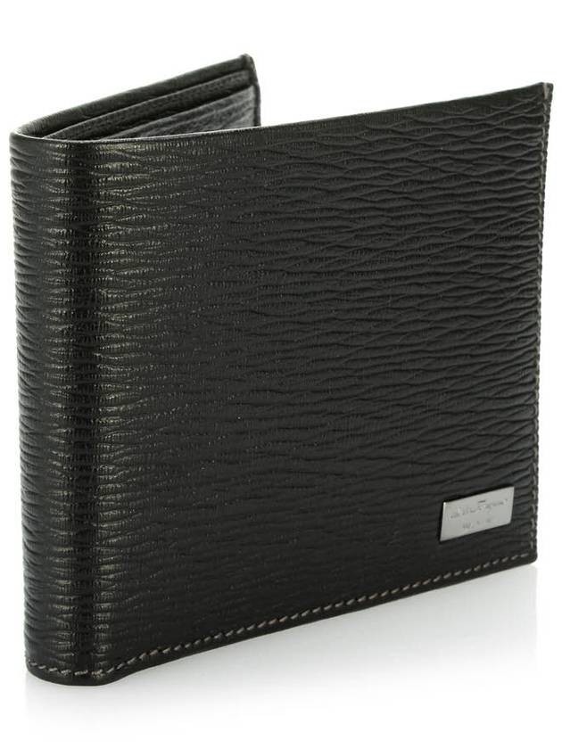 Men's Classic Logo Half Wallet Black - SALVATORE FERRAGAMO - BALAAN 3