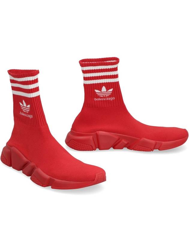 Adidas embroid logo socks high top sneakers red - BALENCIAGA - BALAAN 4