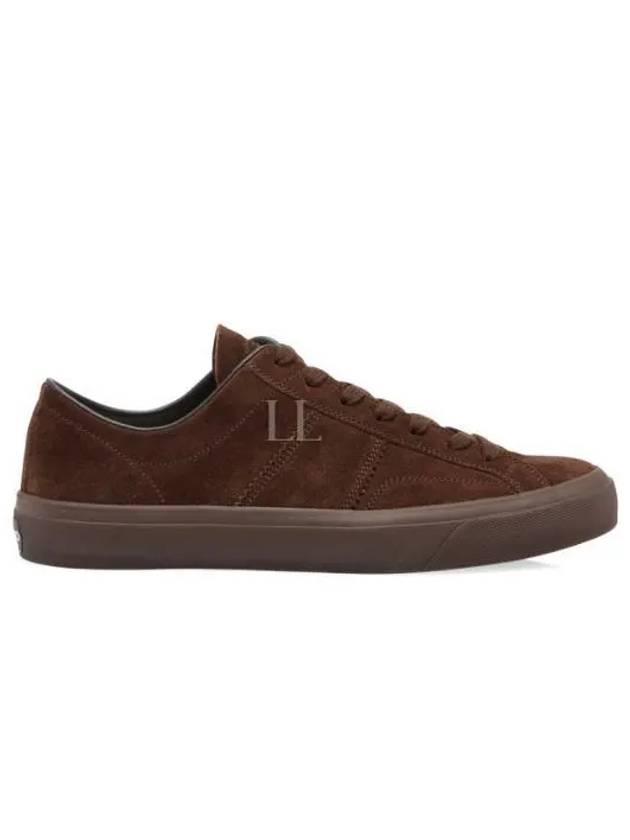 Cambridge Suede Lace-Up Low Top Sneakers Brown - TOM FORD - BALAAN 2