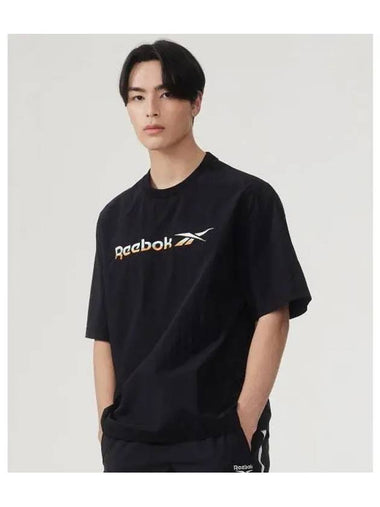 Primary Big Logo Woven T Shirt Black - REEBOK - BALAAN 1