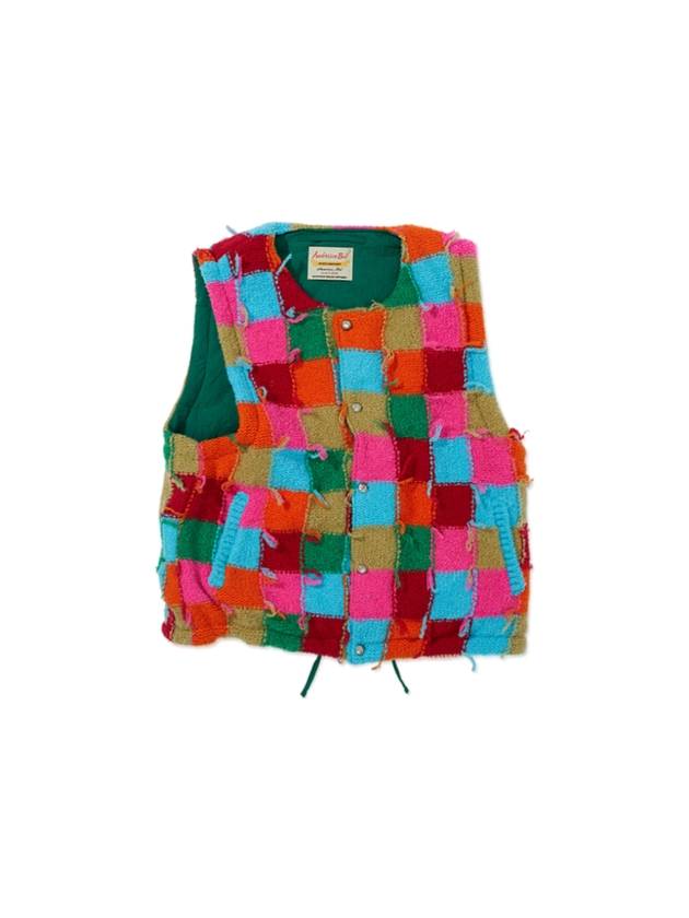 Reversible Intarsia Knit Vest - ANDERSSON BELL - BALAAN 1