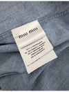 Chambray Shirt 36 GWC104 - MIU MIU - BALAAN 6