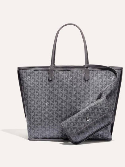 Anjou PM Chevroches Calfskin Tote Bag Grey - GOYARD - BALAAN 2