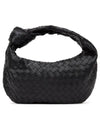 Jodie Intreciato Tote Bag Black - BOTTEGA VENETA - BALAAN 1