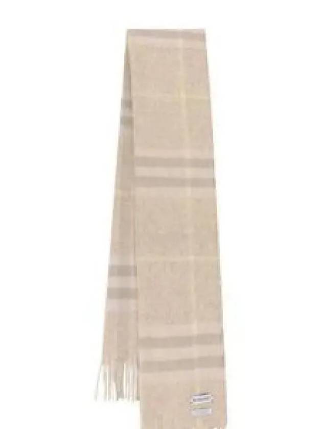 Check Cashmere Scarf Beige - BURBERRY - BALAAN 2