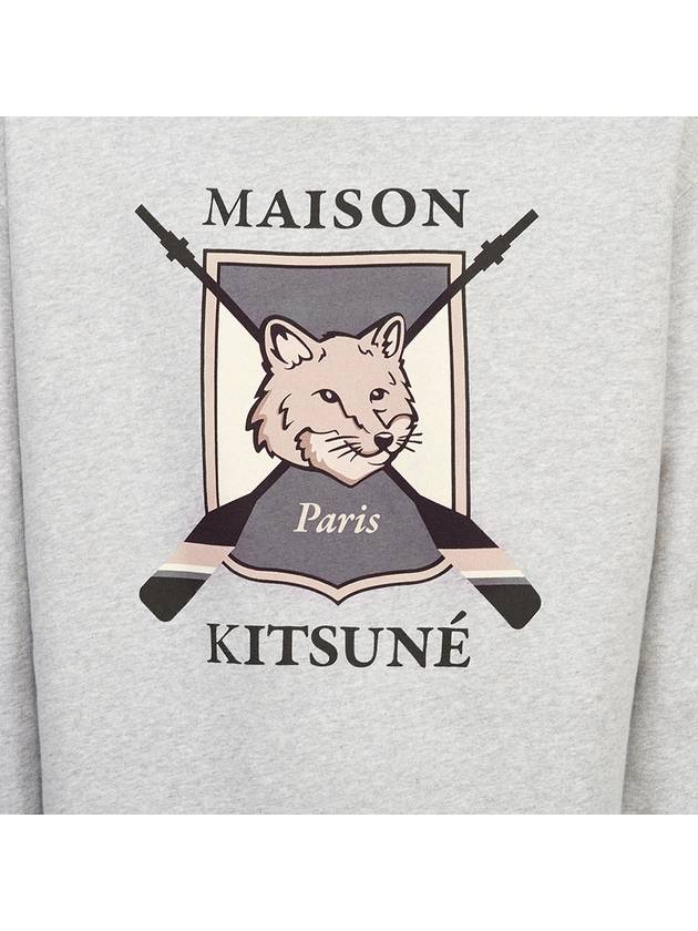 College Fox Print Sweatshirt Light Grey - MAISON KITSUNE - BALAAN 9