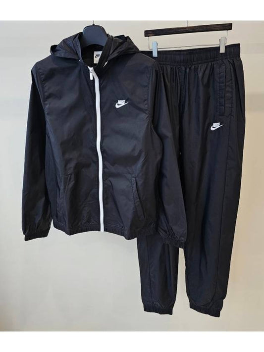 Club Lined Woven Tracksuit Black - NIKE - BALAAN 2