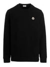 Wappen Patch Long Sleeve T Shirt Black - MONCLER - BALAAN 2