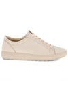 Women's Soft 7 Low Top Sneakers Beige - ECCO - BALAAN 4