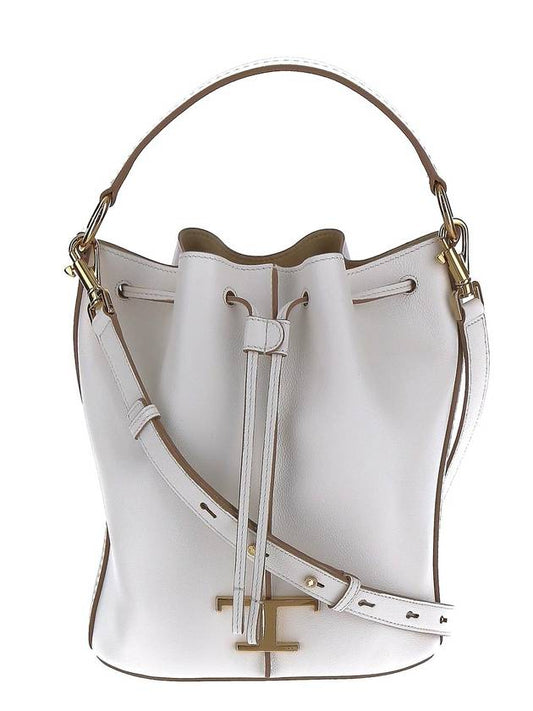 Timeless Small Bucket Bag White - TOD'S - BALAAN 1