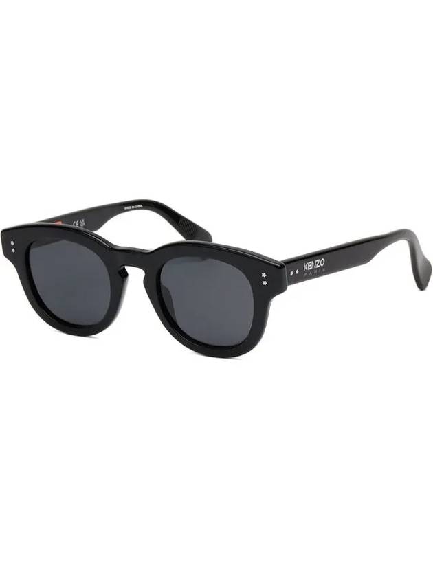 Sunglasses KZ40163I 01A round black horn rim - KENZO - BALAAN 8