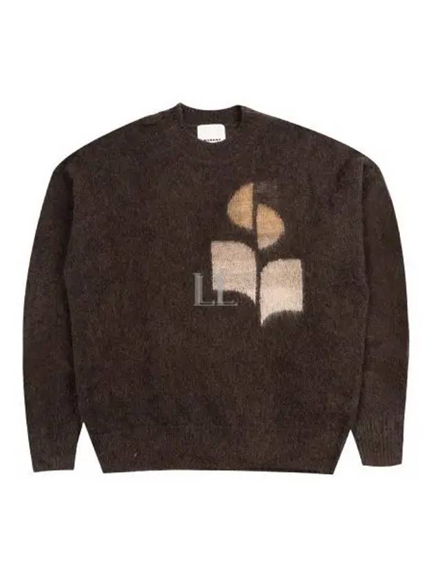 Drany Logo Mohair Knit Top Brown - ISABEL MARANT - BALAAN 2