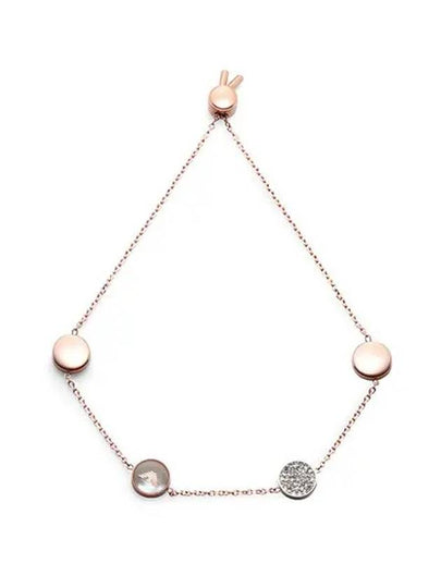 Women's Logo Crystal Bracelet Rose Gold - EMPORIO ARMANI - BALAAN 2