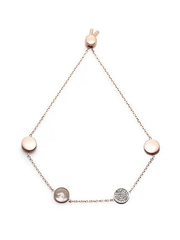 Women's Signature Circle Toggle Bracelet Rose Gold - EMPORIO ARMANI - BALAAN 1