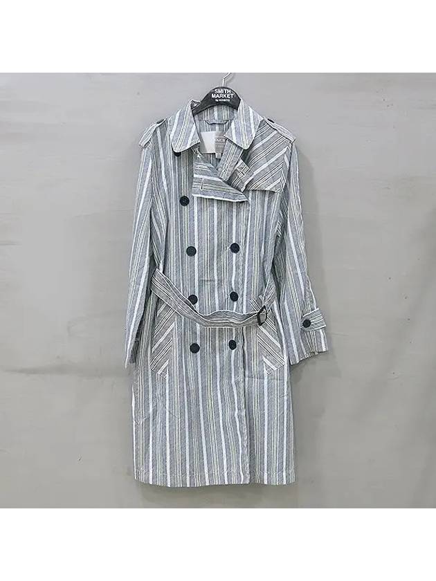 Smith Market Striped Coat Women s Clothing - COACH - BALAAN 1