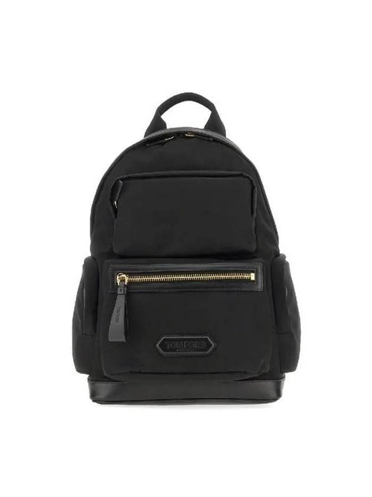 Logo Patch Recycle Nylon Backpack Black - TOM FORD - BALAAN 2