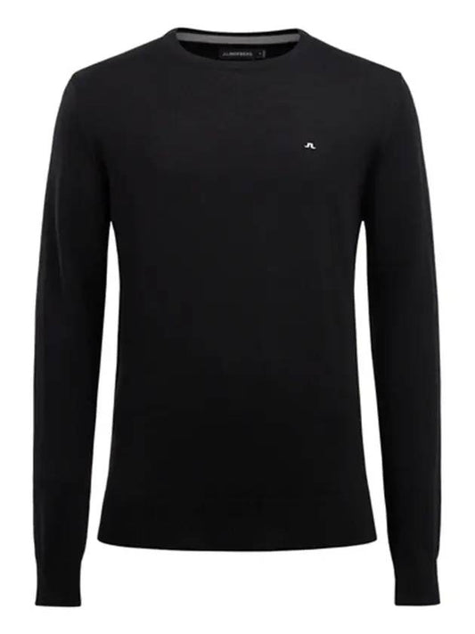 Men's Lyle True Merino Sweater Black - J.LINDEBERG - BALAAN 1