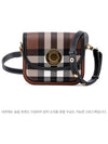 Elizabeth Check Leather Small Shoulder Bag Brown - BURBERRY - BALAAN 2