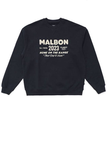 Home on the Range Sweatshirt NAVY - MALBON GOLF - BALAAN 1