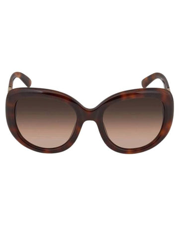 Acetate Round Sunglasses Brown - SALVATORE FERRAGAMO - BALAAN 1