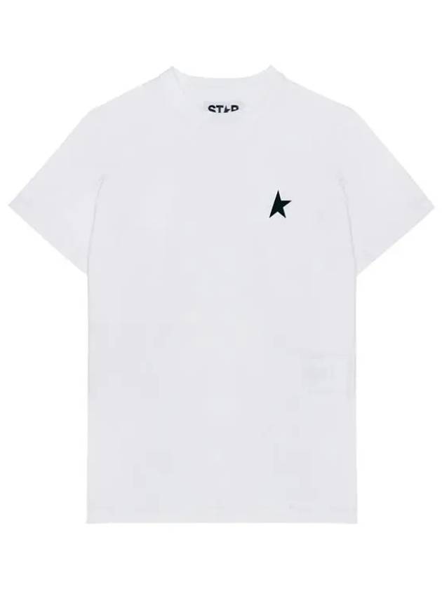 Small Star Crew Neck Short Sleeve T-Shirt White - GOLDEN GOOSE - BALAAN 3